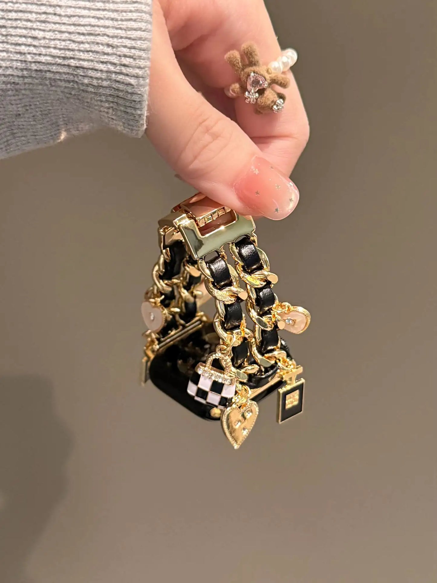 Bling Christmas bracelet link For Apple Watch band women strap Series S10/8/7/6/3/4/5/9 40mm 41mm 42mm 44mm 45mm 46mm