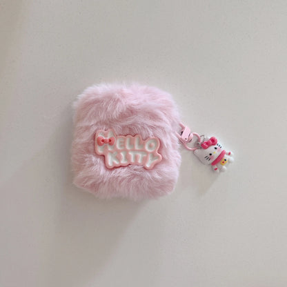 Kawaii Plush Case for Airpods 1/2 Pro 3rd Pro2 Sanrio Kitty Melody Kuromi Pochacco PomPurin Earphone Cover Anti-Fall Protection
