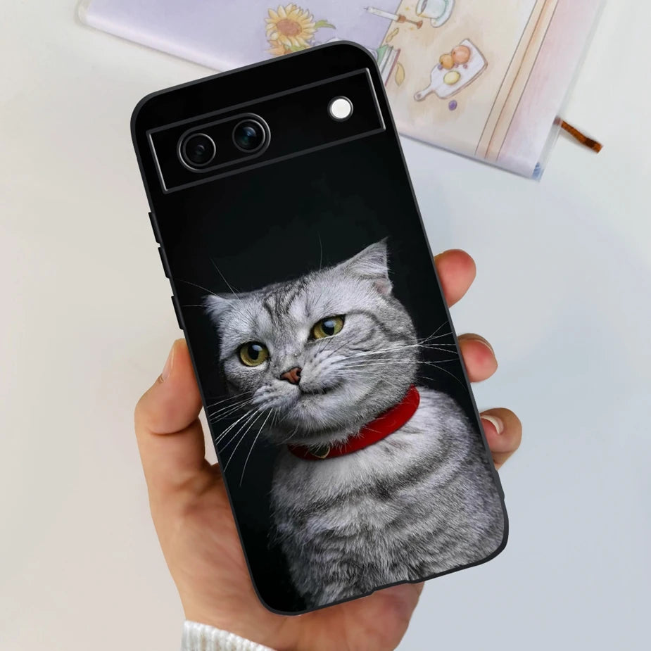 For Google Pixel 8A Case Stylish Painted Cover Soft TPU Shockproof Phone Case For Google Pixel 8 Pro Pixel8A Fundas Coque Bumper