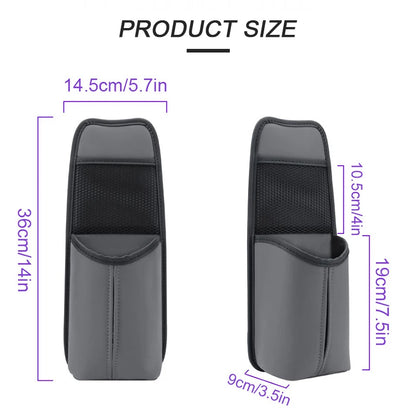SEAMETAL Car Seat Side Storage Bag Hanging Auto Seat Organizer Tissue Holder Universal Mesh Storage Pocket for Phone Bottle