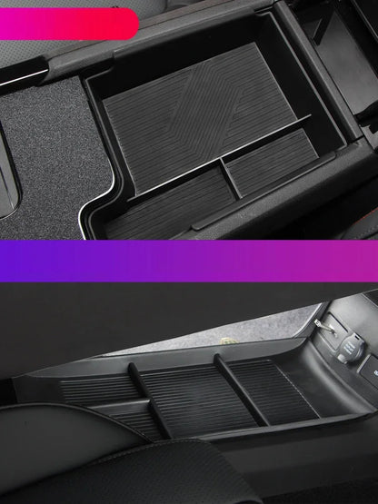 For Geely Cityray 2024 2025 Car Styling Under Center Console Organizer Storage Box Armrest Storage Box Auto Accessories