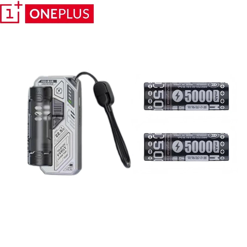 ONEPLUS Cartridge Clip Power Bank 20000mAh Portable Pistol style Removable Mech Module Fast Charging External Battery Male Gift