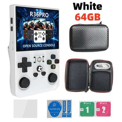 Open Source R36 PRO Retro Handheld Video Game Console Linux System 3.5 Inch IPS Screen Portable Pocket Player 128GB Games R36S