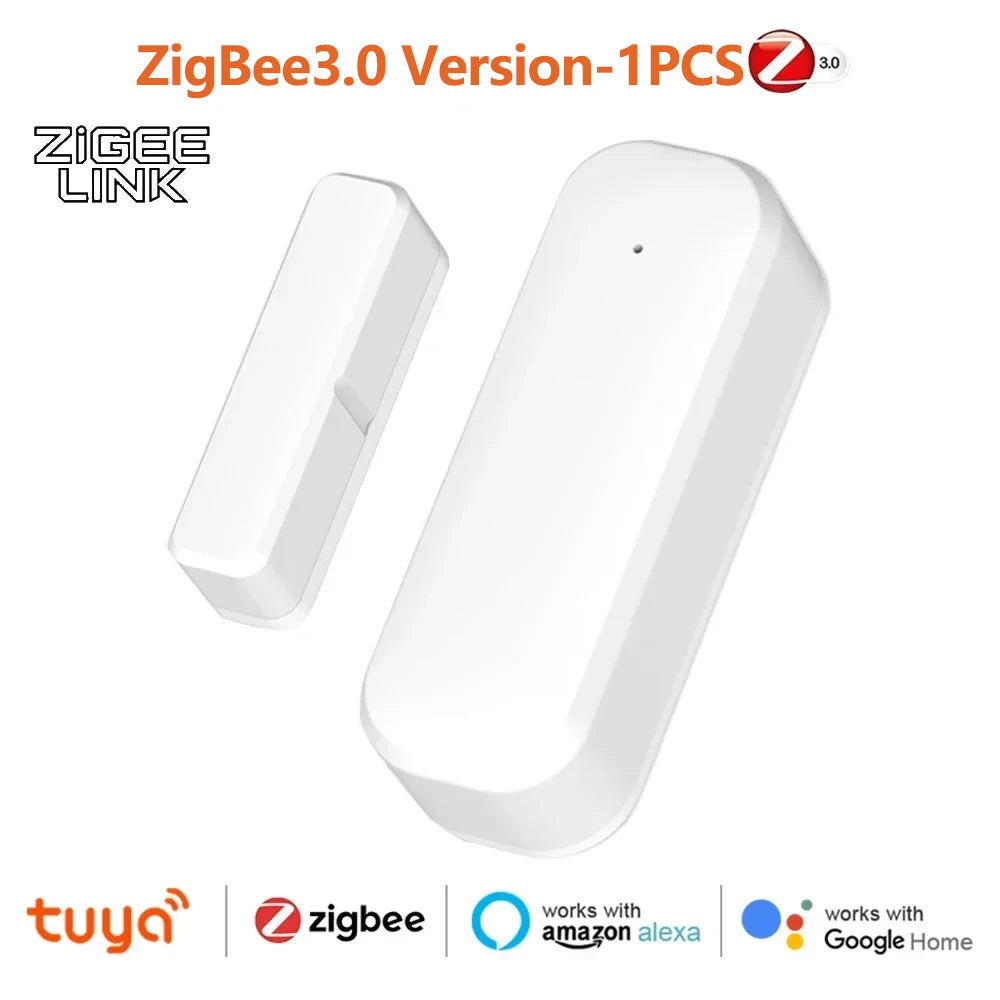 Tuya Zigbee Door Sensor Window Contact Sensor Open Closed Detector Smart Home Alarm Security Protection work with Smart Life