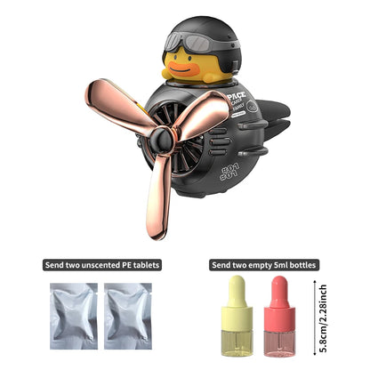 1PC Car Magnetic Cute Cartoon Figure Air Outlet Clip Aromatherapy - Complimentary Two Unscented PE Tablets and Two 5ml Bottles