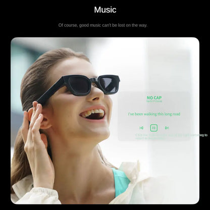 INMO Go Smart AR Glasses Wireless AI Assistant Glasses Music/Call/Translation/Teleprompter/Navigation/Bluetooth Audio In Stock - covers4phones