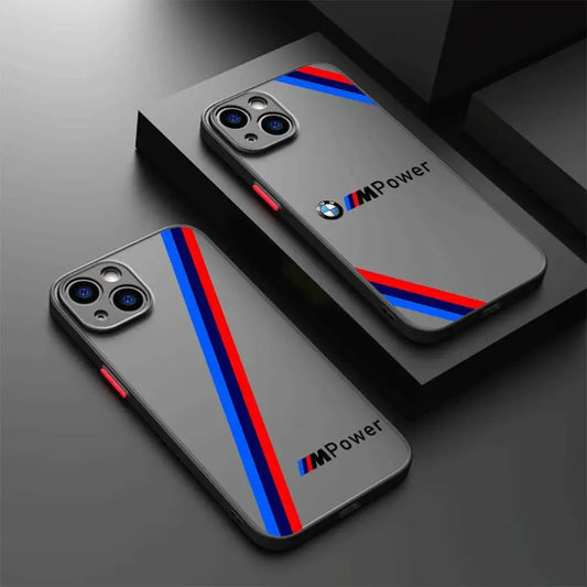 Sports Car Brand-B-M-W Phone Case for Apple iPhone SE 16e 12 Mini 6s XS X 7 8 SE 15 Pro Max 16 Pro 11 Pro Max XR 14 13 Pro Black