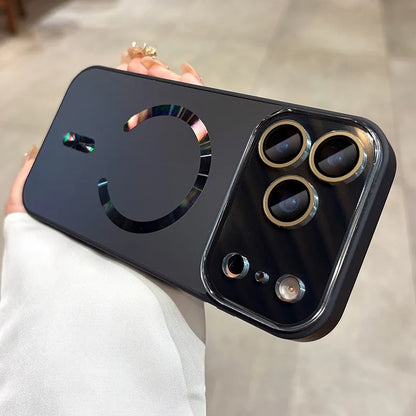 17 promax Air Case Big Window Flowing Light for Magsafe Magnetic Case for IPhone 17 16 15 14 13 17 Pro Max Phone Cover 17pro