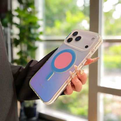 Luxury Fashion Matte Color Changing Magsafe Phone Cases for iPhone 17 Air 16 15 Pro Max 14 13 Magnetic Wireless Charge Cover