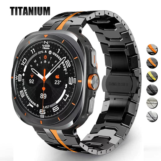 Titanium Band for Samsung Galaxy Watch Ultra 2025 Men Bracelet Luxury Metal Strap for samsung 7 ultra GALAXY ULTRA 47MM Correa