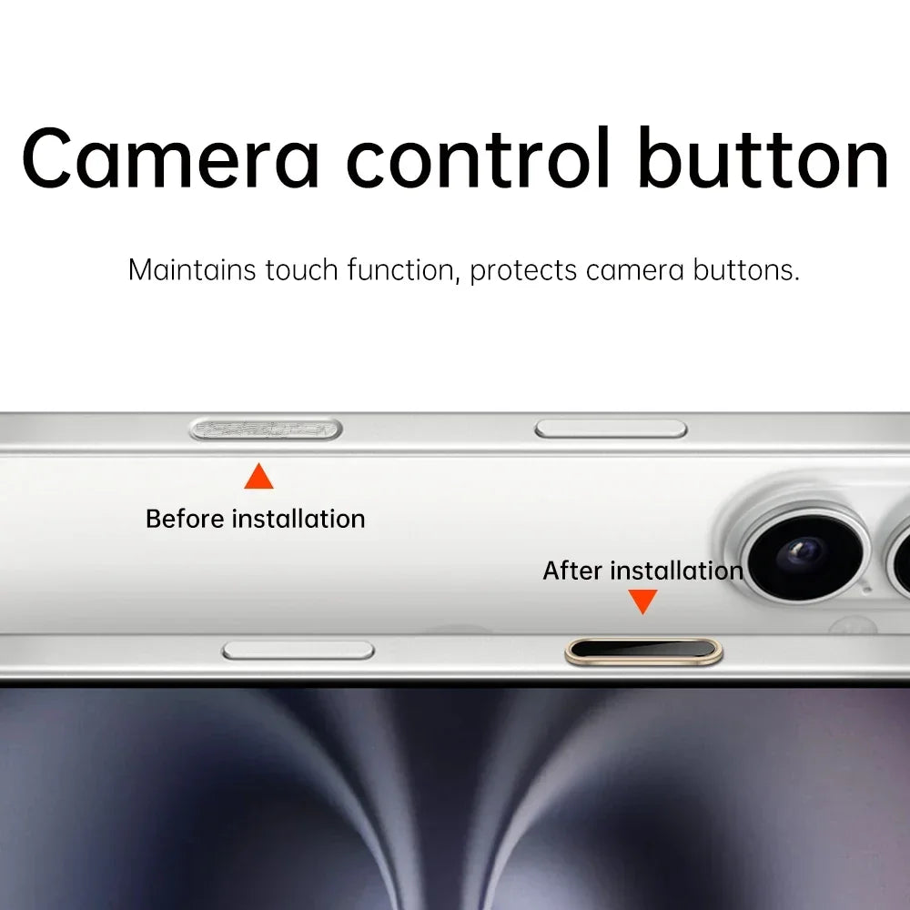 for iPhone 16 Pro Max 16 Plus Camera Control Button Cover Sensitive Smart Island Metal Camera Control Capture Button Protector - covers4phones