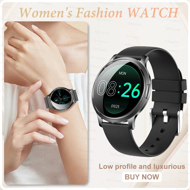 2025 New Smart Watch For Women Gift 1.32 Inch Full Touch Screen Sports Fitness Watches Bluetooth Calls Digital Smartwatch Ladies