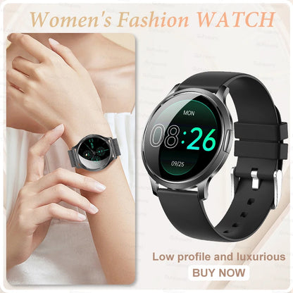 2025 New Smart Watch For Women Gift 1.32 Inch Full Touch Screen Sports Fitness Watches Bluetooth Calls Digital Smartwatch Ladies