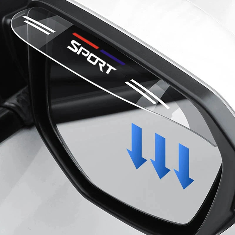 Car Rearview Mirror Rain Eyebrow Universal Car Window Rain Shield Cartoon Reversing Mirror Rain Shield Reflector