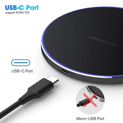 100W Wireless Charger Pad Stand for iPhone 15 14 13 12 11 X XR Samsung S22 S21 Xiaomi Phone Chargers Fast Charging Dock Station