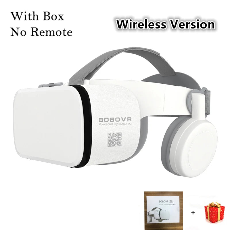 Bobo VR Bobovr Z6 Virtual Reality Glasses Bluetooth Headset 3D Viar Devices Helmet Lenses Goggle For Smartphone Phone Smart Game - covers4phones