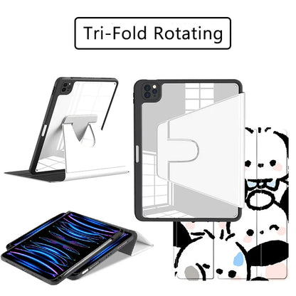 Pochacco Ipad Case for 10th Generations 10.9in Pro 11in Cartoon Case Air 4 5 Mini6 8.3in Tablet Case 9th 10.2in Protective Cases