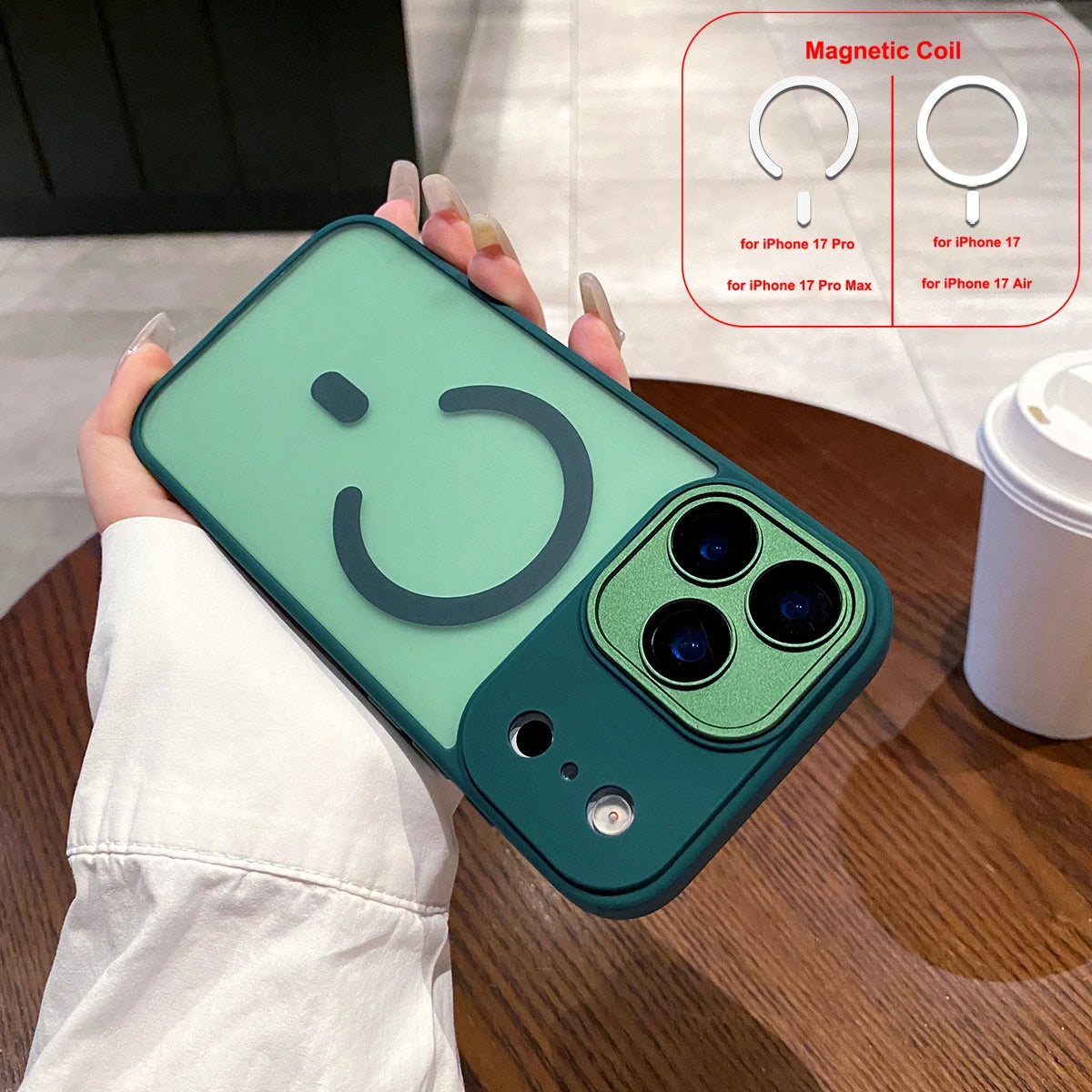 Magnetic Case for iPhone 17 Pro Max 17 Air Cover Matte Clear Shockproof Mag-safe Charge Camera Protector Lens Film Shell Fundas
