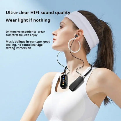 HD Screen HiFi Sound Neckband Long battery Life Wireless Bluetooth5.4 Headphones Earphones Sports Gamer Headsets Noise Reduction