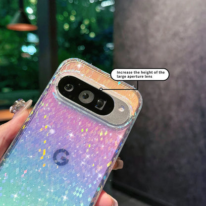 Luxury Laser Glitter Phone Case For Google Pixel 9 10 Pro XL 9A 9pro For Magsafe Magnetic Shockproof Bumper Hard Cover Funda