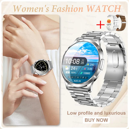 2025 New Smart Watch For Women Gift 1.32 Inch Full Touch Screen Sports Fitness Watches Bluetooth Calls Digital Smartwatch Ladies