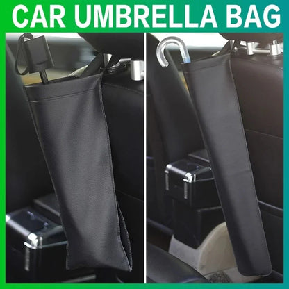 STONEGO Car Umbrella Storage Bag Holder Synthetic Leather waterproof Car Seat Back Auto Tidying Accessories Saving-space