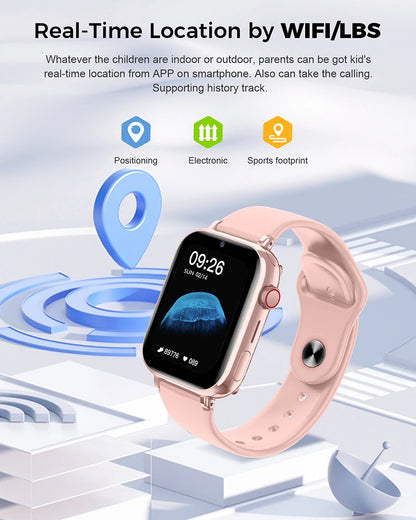 Security level Kids Smart 4G Call Phone Watch Waterproof Children GPS Monitor Boy Girls SOS Child Sports Digital Watches Tracker