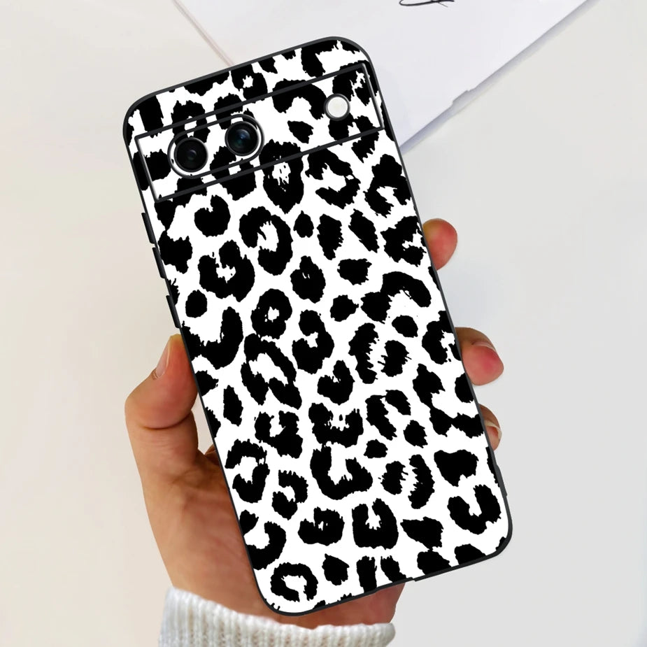 For Google Pixel 8A Case Stylish Painted Cover Soft TPU Shockproof Phone Case For Google Pixel 8 Pro Pixel8A Fundas Coque Bumper