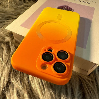 Luxury Magsafe Wireless Charge Gradient Pattern Phone Case For iPhone 11 16 13 14 Pro Max Plus Soft Magnetic Silicone Cover