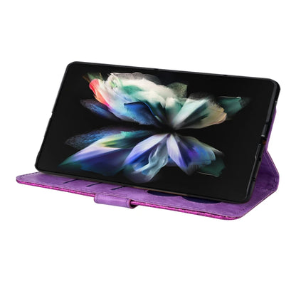 Glitter Wallet Magnetic Flip Leather Case For Samsung Galaxy Z Fold5 Z Fold4 Zipper Case For Samsung Galaxy Z Fold3 5G Z Fold 5