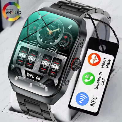 2025 New HD  AMOLED screen For OPPO Watch 4 Pro Sports Smart Watches Men GPS Track Waterproof Bluetooth Call NFC Smart Watch
