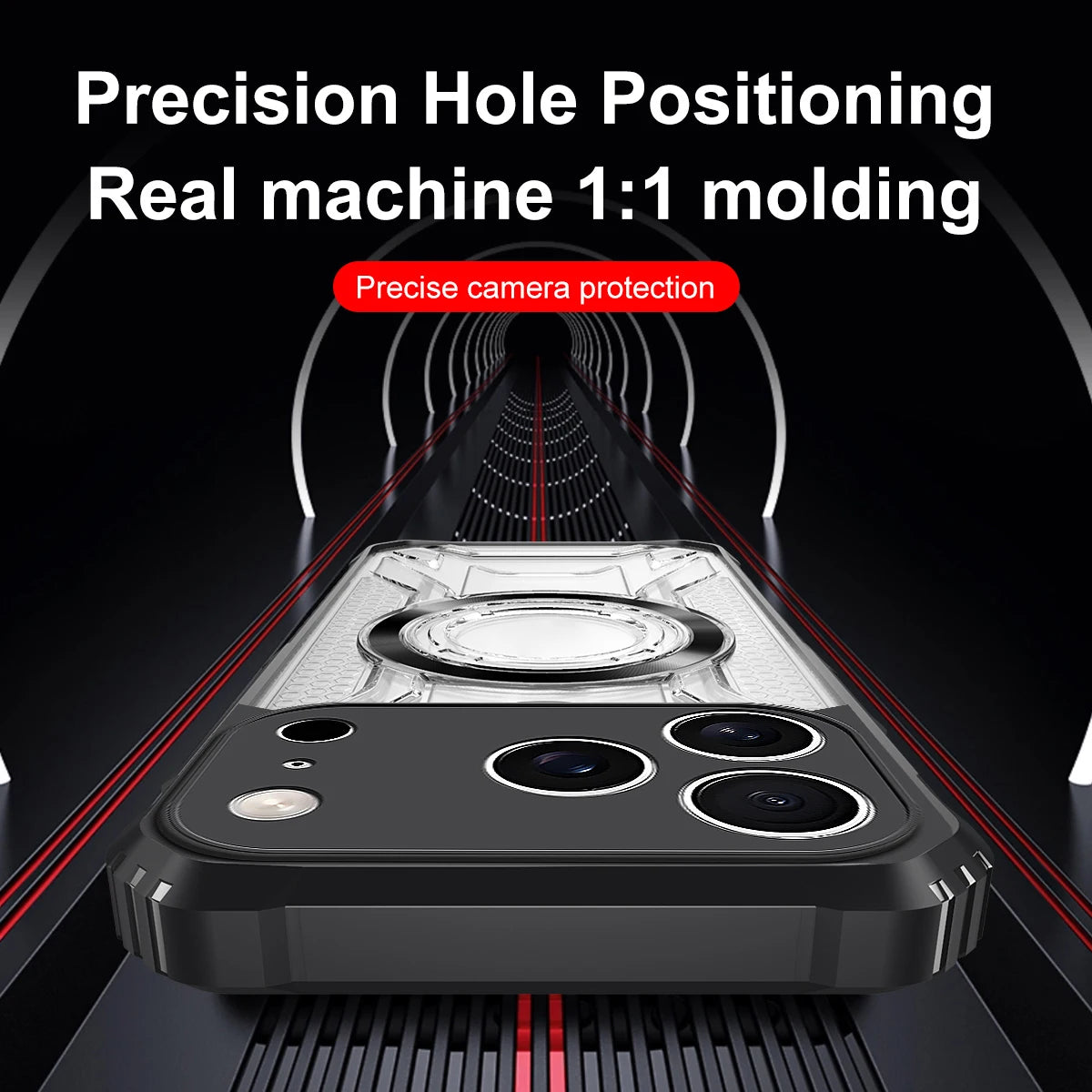 Shockproof Armor Magnetic Case for IPhone 17 Air 16E 15 14 Plus 13 12 11 17 Pro Max for Magsafe Wireless Charging PC Hard Case