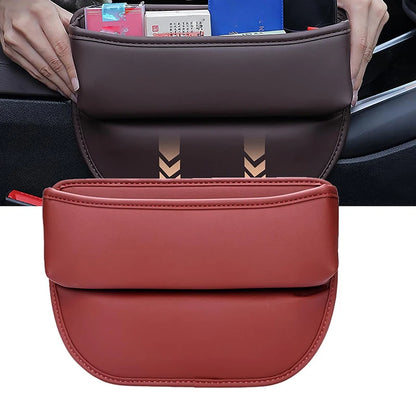 Leather Car Seat Gap Organizer Multifunctional Vehicle Storage Box Creative Interior Decoration Carriage Gap Placement Box