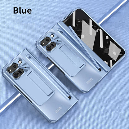 For Google Pixel 10 9 Pro Fold Case With Hinge Protection & Stylus Pen & Foldable Bracket & Screen Protector Phone Cover Shell