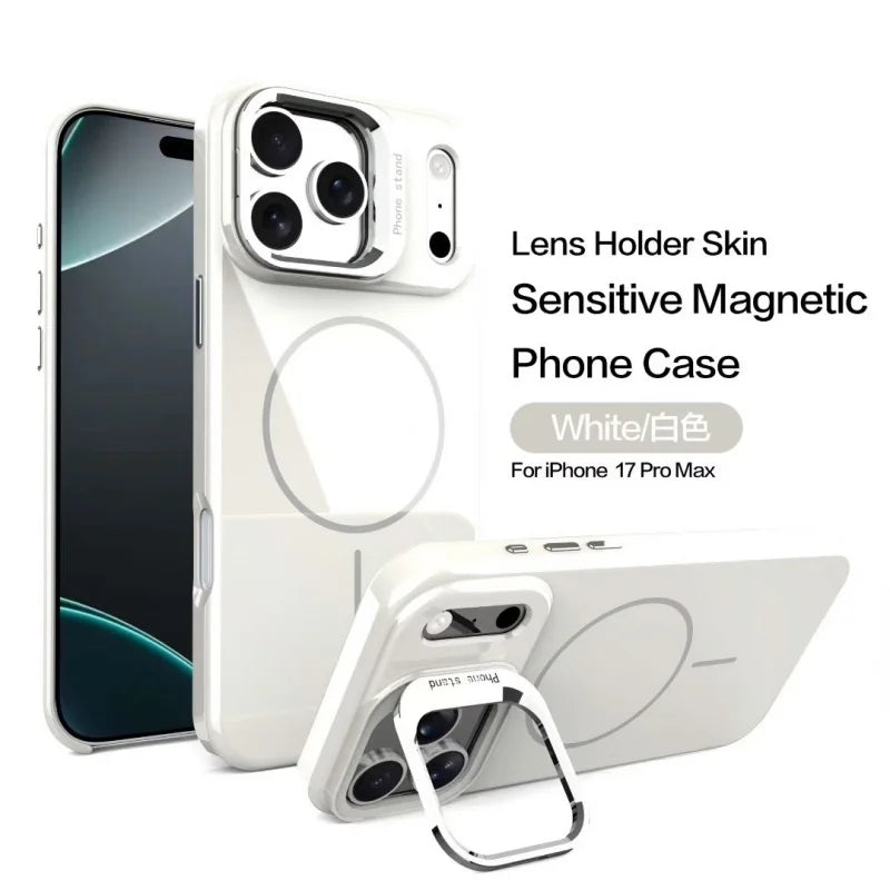 Bright high transparency magnetic case suitable for iPhone17Air 17Pro 16 15 14 13ProMax scratch resistant wireless charging case