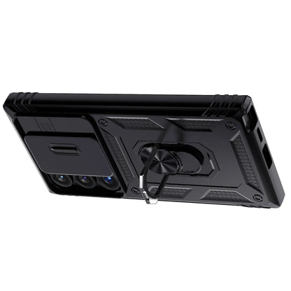 For Samsung Galaxy S25/S25+/S25 Ultra/S25 Edge/S24/S24 Plus/S24 Ultra/S24 FE Case Hybrid Kickstand Camera Protection Hard Cover