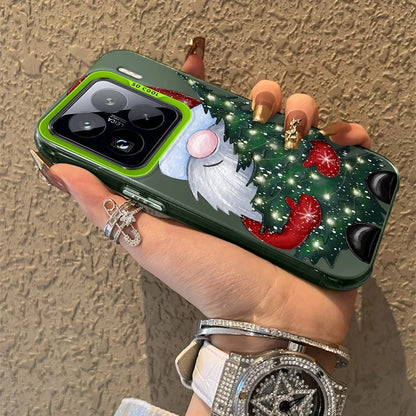 Santa Claus Frosted Case for Xiaomi Mi 15 14 14T 13 13T 12 12T 12X 12S 11 Lite POCO F6 F5 X6 X5 X3 M6 Pro 5G 4G M5S Hard Cover