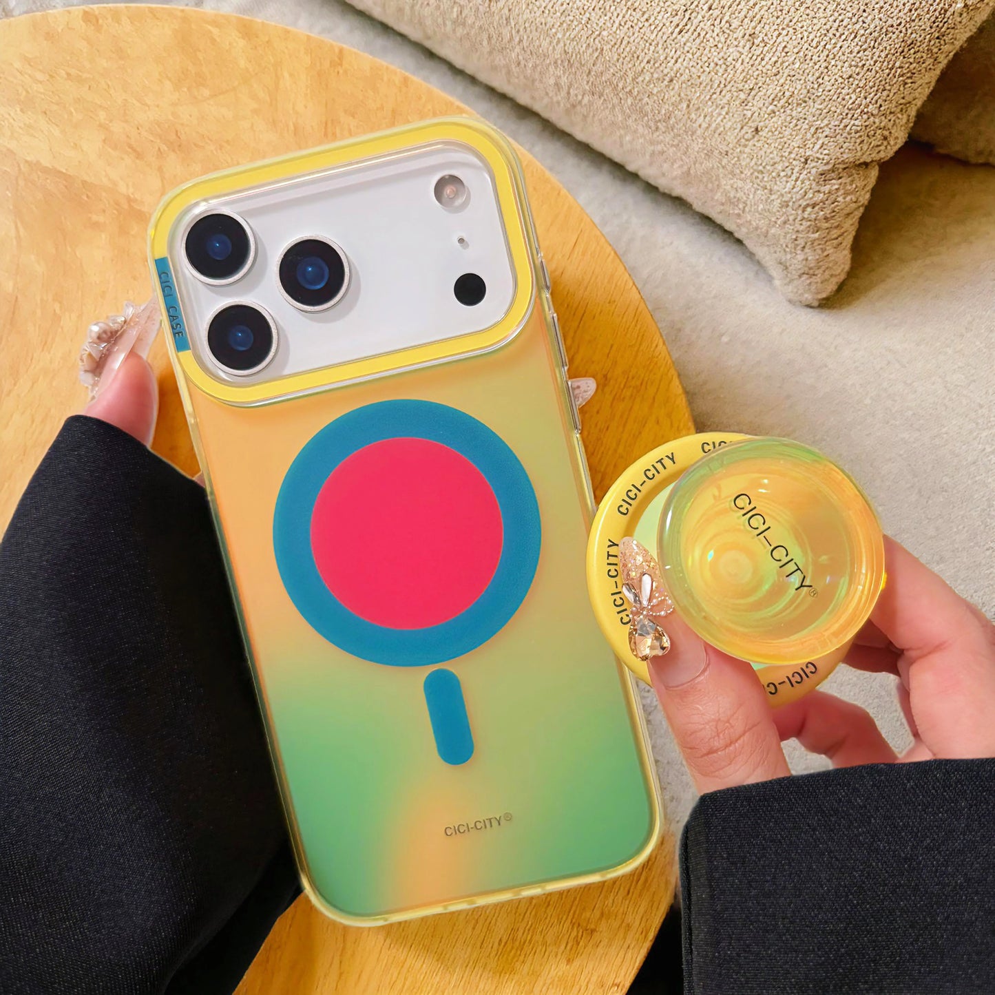 Luxury Fashion Matte Color Changing Magsafe Phone Cases for iPhone 17 Air 16 15 Pro Max 14 13 Magnetic Wireless Charge Cover