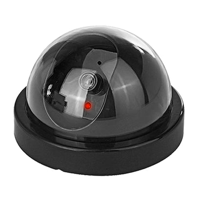 1PC Dummy Fake Camera with LED Red Light, Battery Operated, No Wiring Required, Indoor Outdoor Fake Dome Security Camera