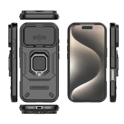 Armor Funda For iphone 17 Pro Max 5G Case Slide Camera Protect Ring Holder Cover For iphone17 Air Coque Capa