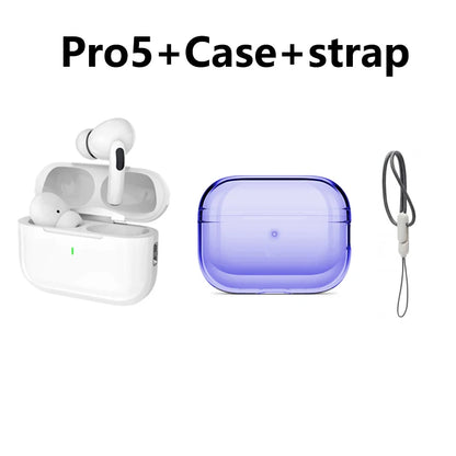 Wireless Earphones Pro 5 TWS Max Bluetooth Sport Earbuds  In Ear Noise Cancelling Headset For iPhone Android Headphone
