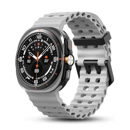 Original Strap for Samsung Galaxy watch Ultra 47mm accessories Marine Silicone Sport Bracelet Correa Galaxy watch 7 Ultra Band