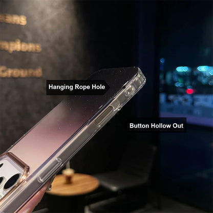 Popular Gradient Glitter Transparent Case For iPhone 17 Air 16/E 15 14 Plus 13 12 11 Pro Max Soft TPU Shockproof Protector Cover