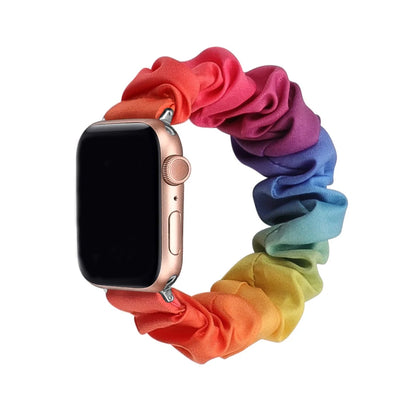 Scrunchie Compatible For Apple Watch Band 49mm 40mm 41mm 38/42mm 44mm 45mm Cute Printed Elastic For iWatch Series 9 8 7 6 5 3 SE