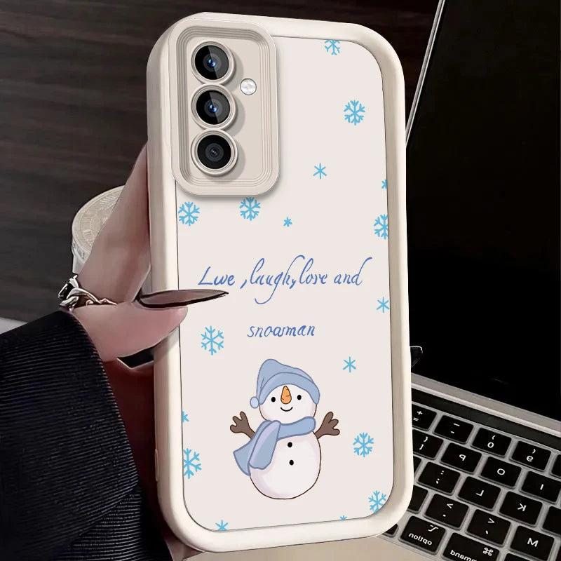 Christmas Tree Case for Samsung Galaxy S25 Ultra Plus S24 S23 S22 S21 S20 FE A73 A72 A71 A56 A55 A54 5G A52 A52S A51 4G Cover