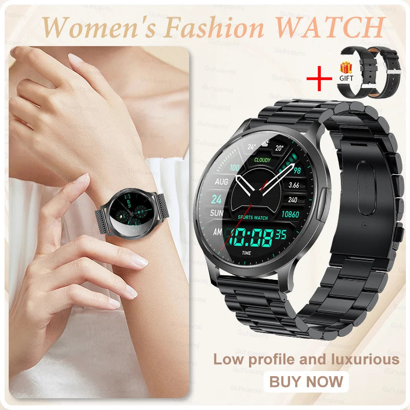 2025 New Smart Watch For Women Gift 1.32 Inch Full Touch Screen Sports Fitness Watches Bluetooth Calls Digital Smartwatch Ladies