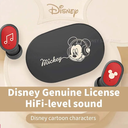 Disney Original Earbuds E6S Mini Cartoon Wireless Earphones Bluetooth 5.3 HIFI Sound Noise Reduction Headphone Long Battery Life