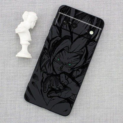 Luxury D-Dragon Ball Art Goku For Google Pixel 9 8 7A 7 6A 6 5A 5 4 4A XL 5G Black Silicon Shockproof Shell TPU Phone Case