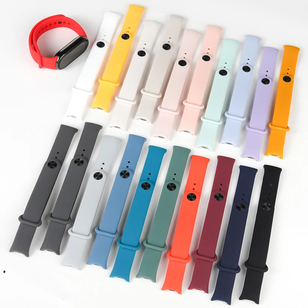 Silicone Strap for Xiaomi Mi Band 10 9 8 Strap NFC Sport Rubber Bracelet pulseira Correas Xiaomi Smart Band 10 9 8 Accessories