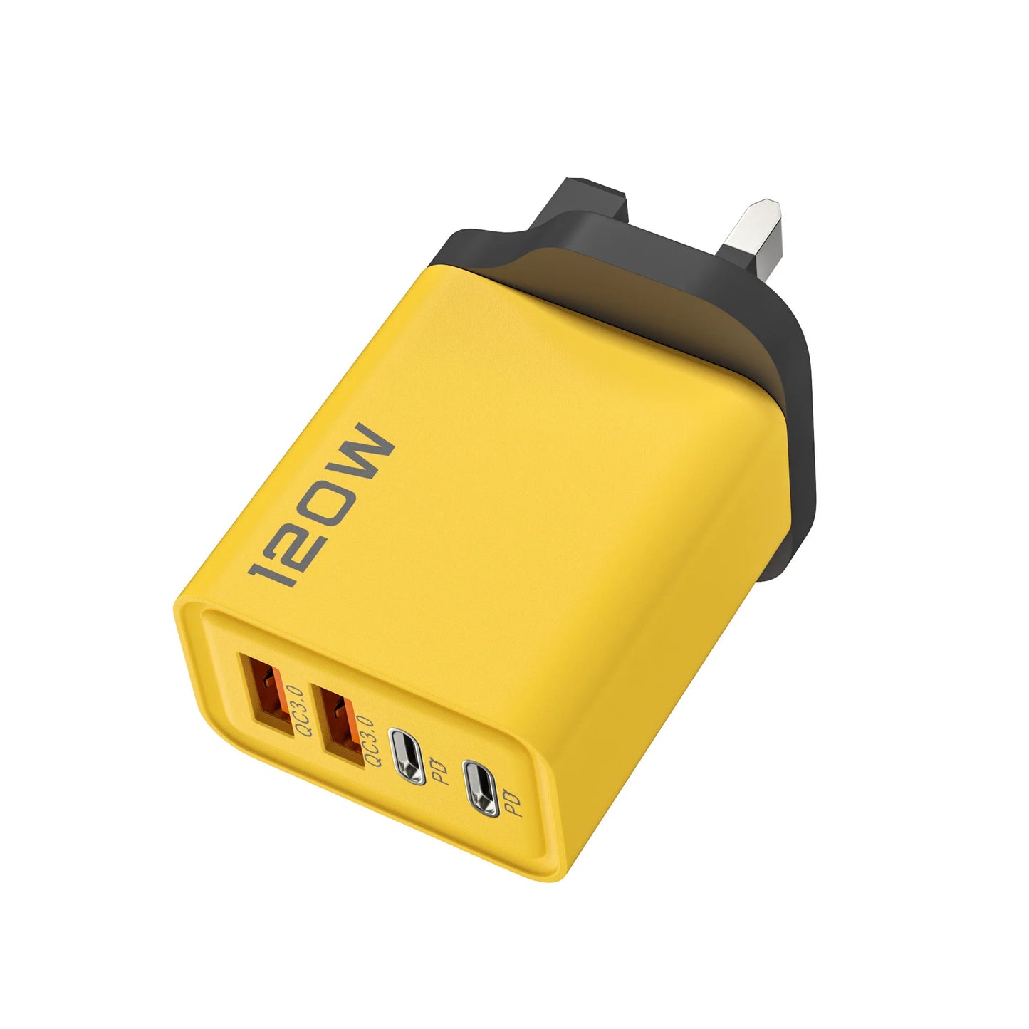 120W 4 Port USB C Charger PD3.0 Fast Charging Station Data Cable Wall Adapter For iPhone Samsung Xiaomi Redmi Huawei EU US Plug
